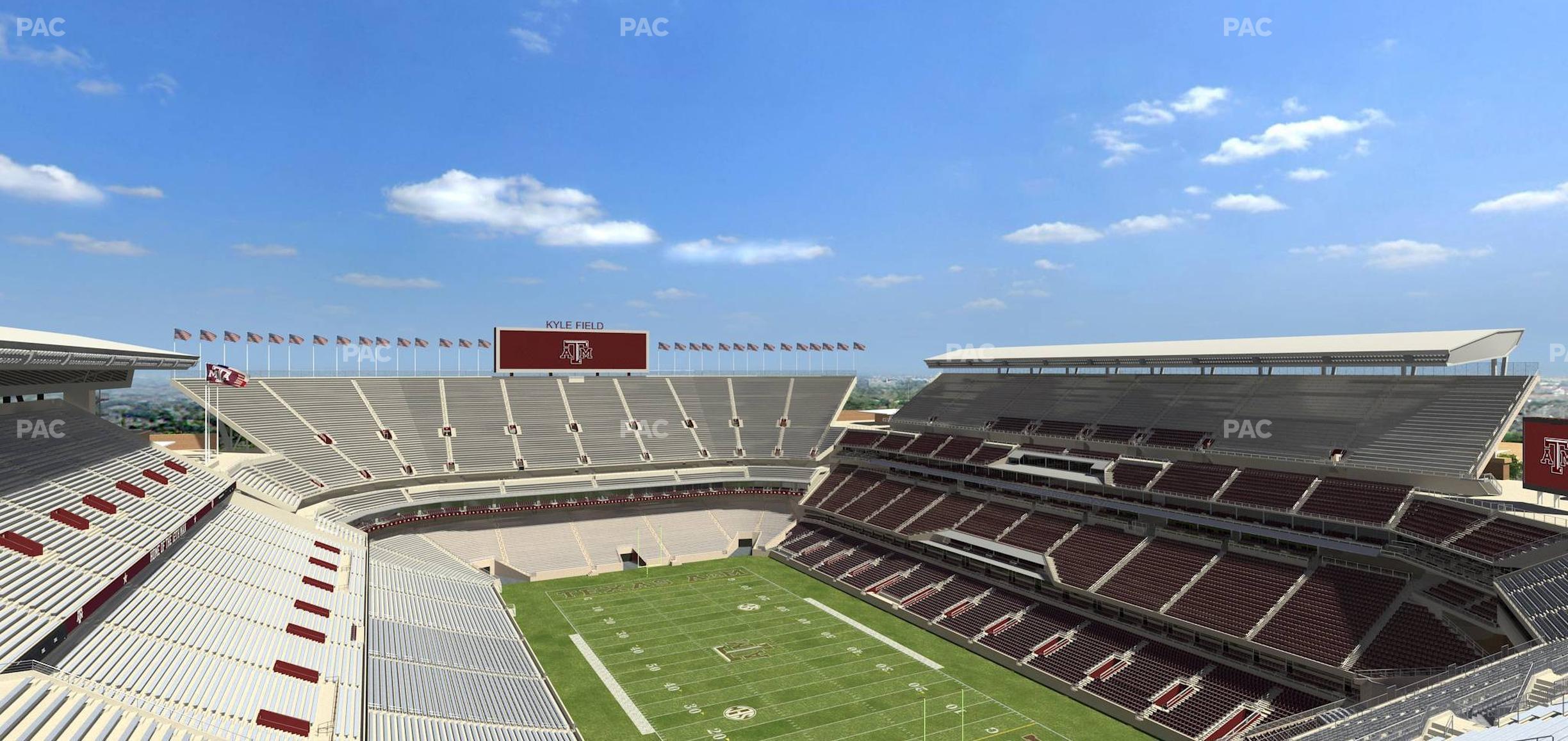 Seating view for Kyle Field Section 420