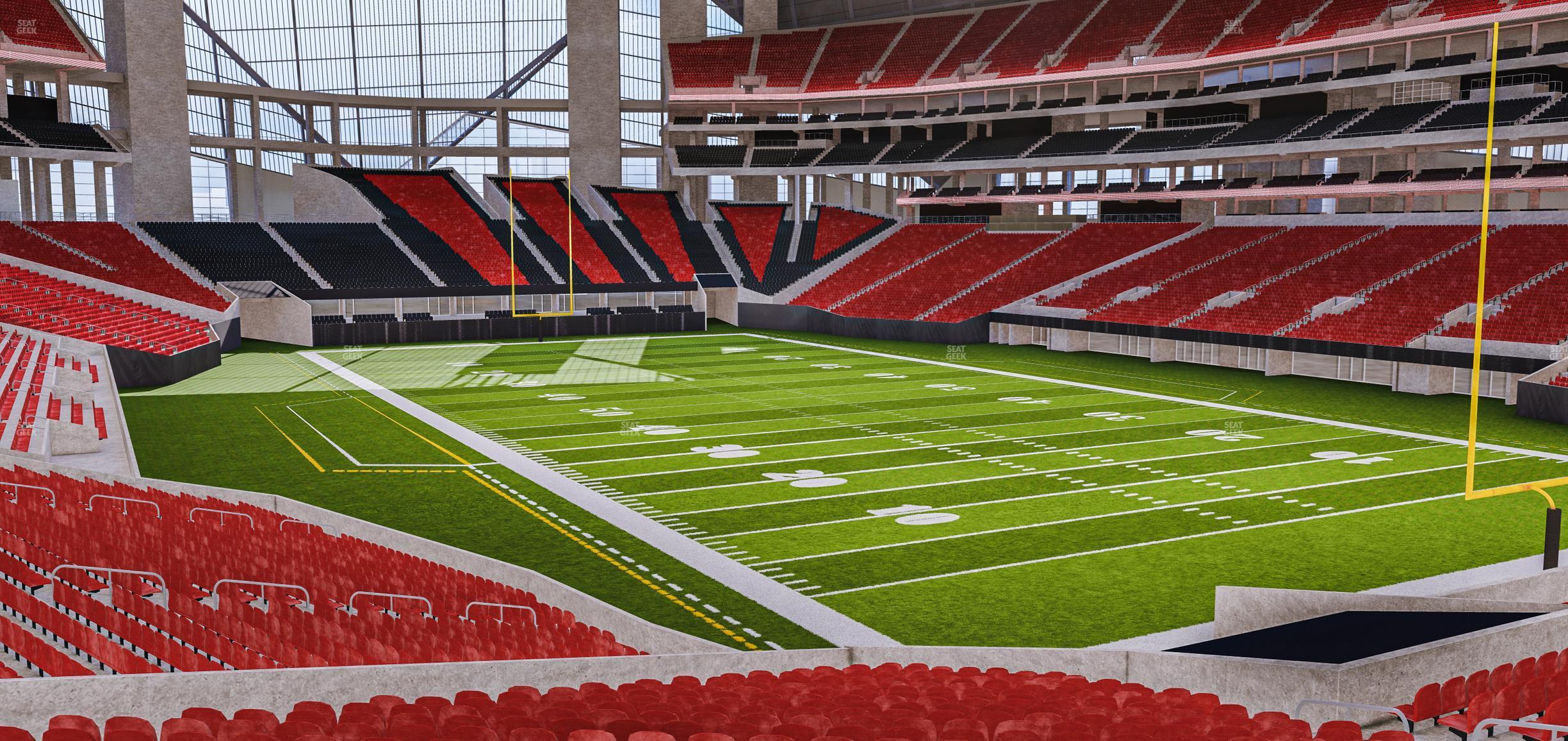 Seating view for Mercedes-Benz Stadium Section 122