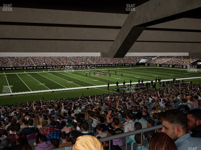 Seating view for Caesars Superdome Section 145