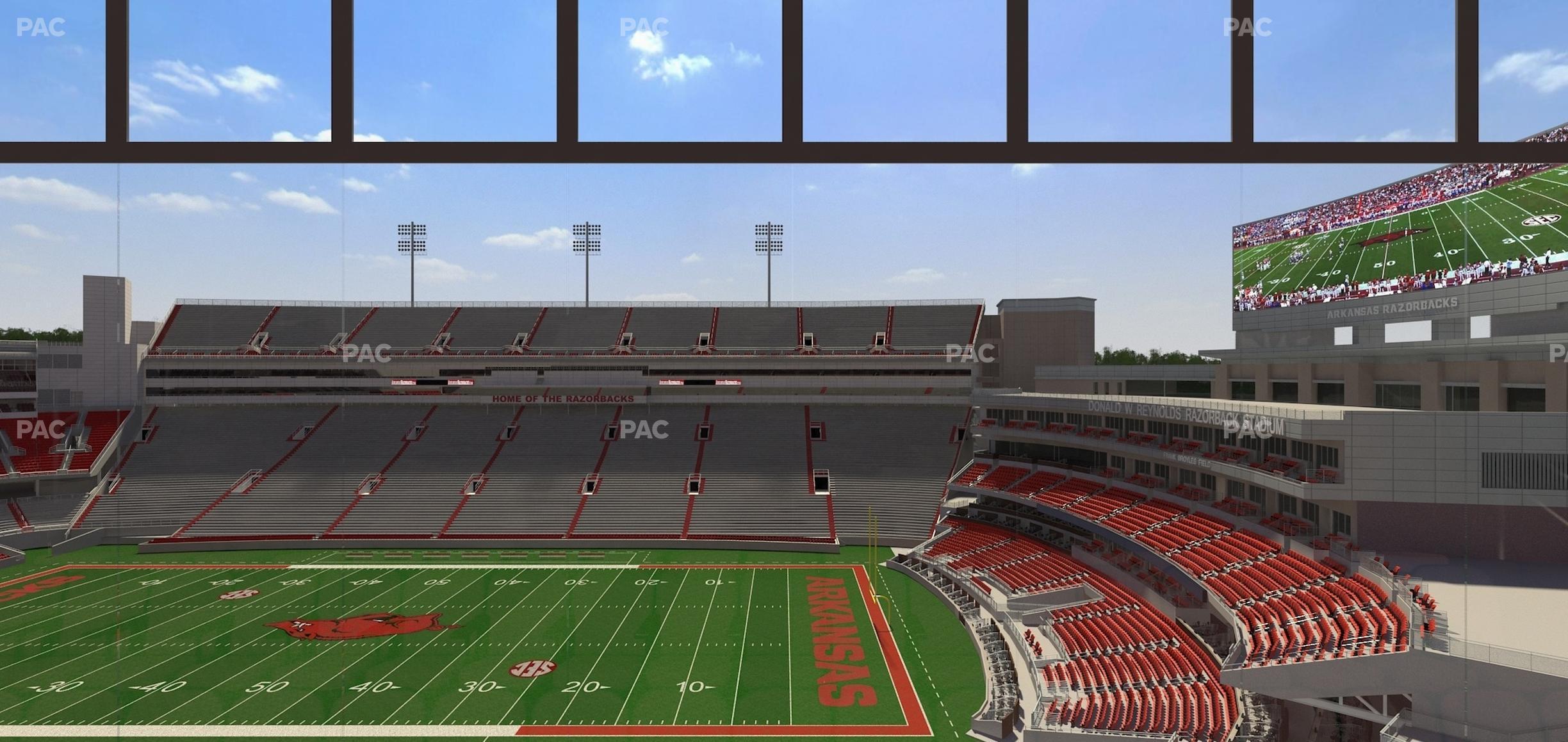 Seating view for Razorback Stadium Section 333