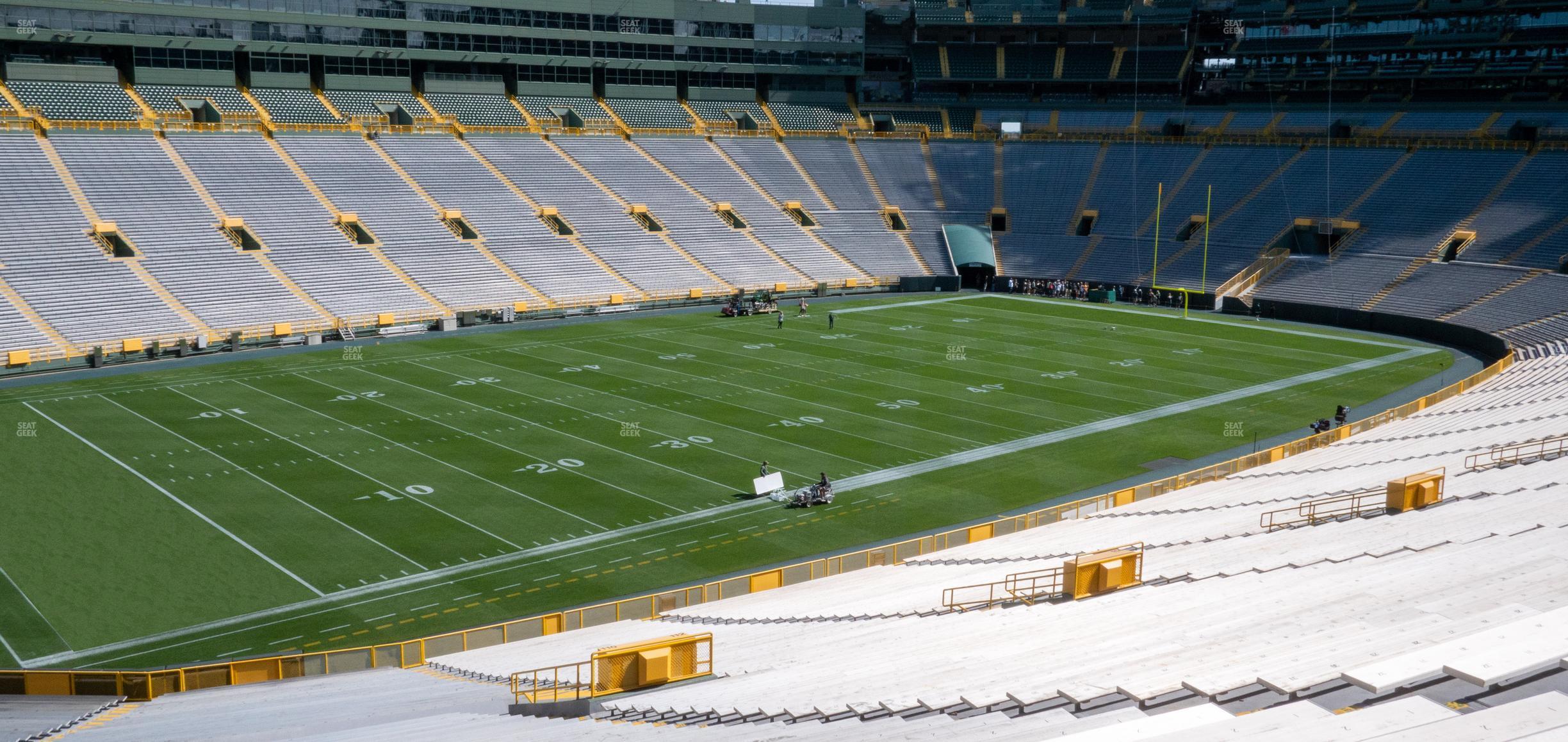 Seating view for Lambeau Field Section 110