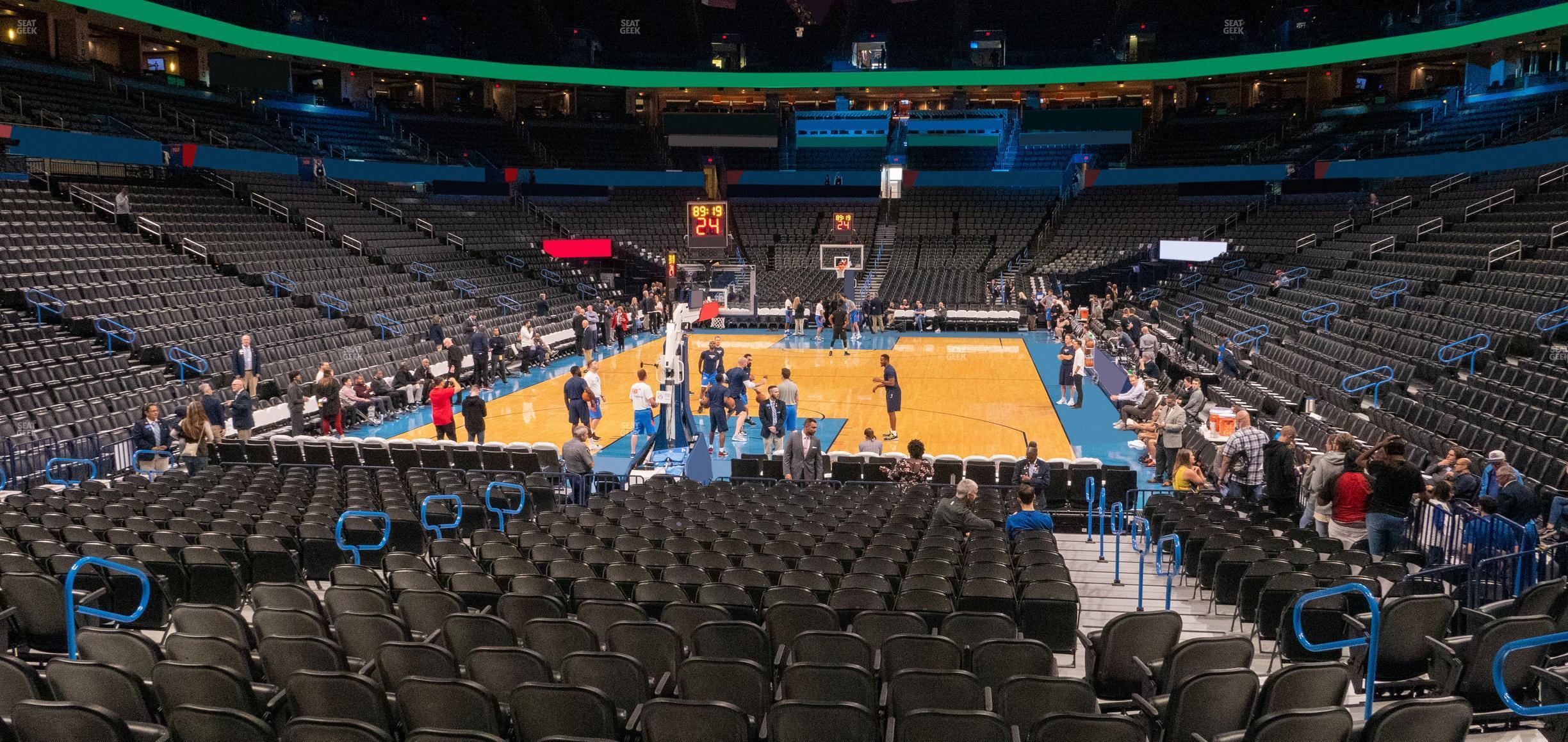 Seating view for Paycom Center Section 120