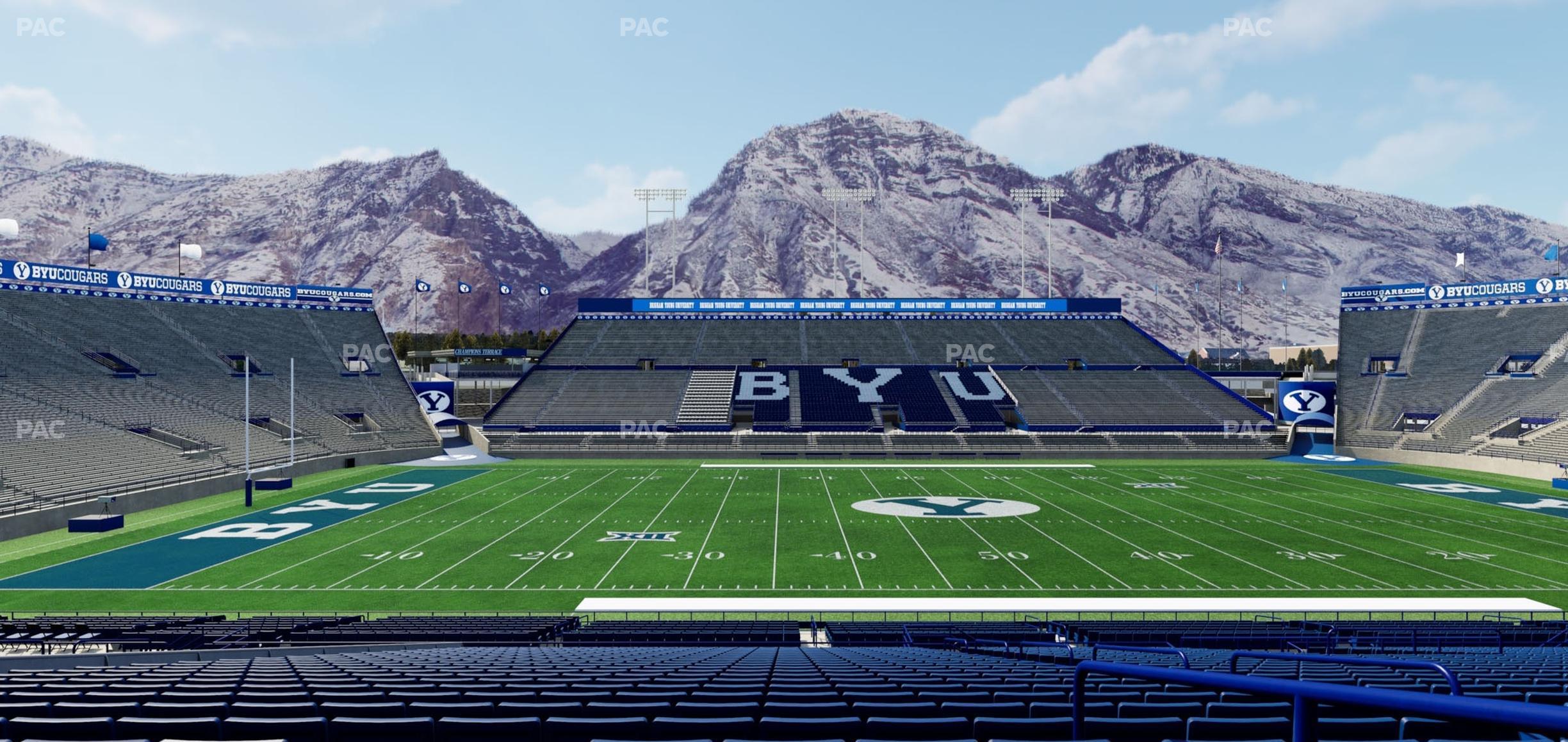 Seating view for LaVell Edwards Stadium Section Plaza Boxes