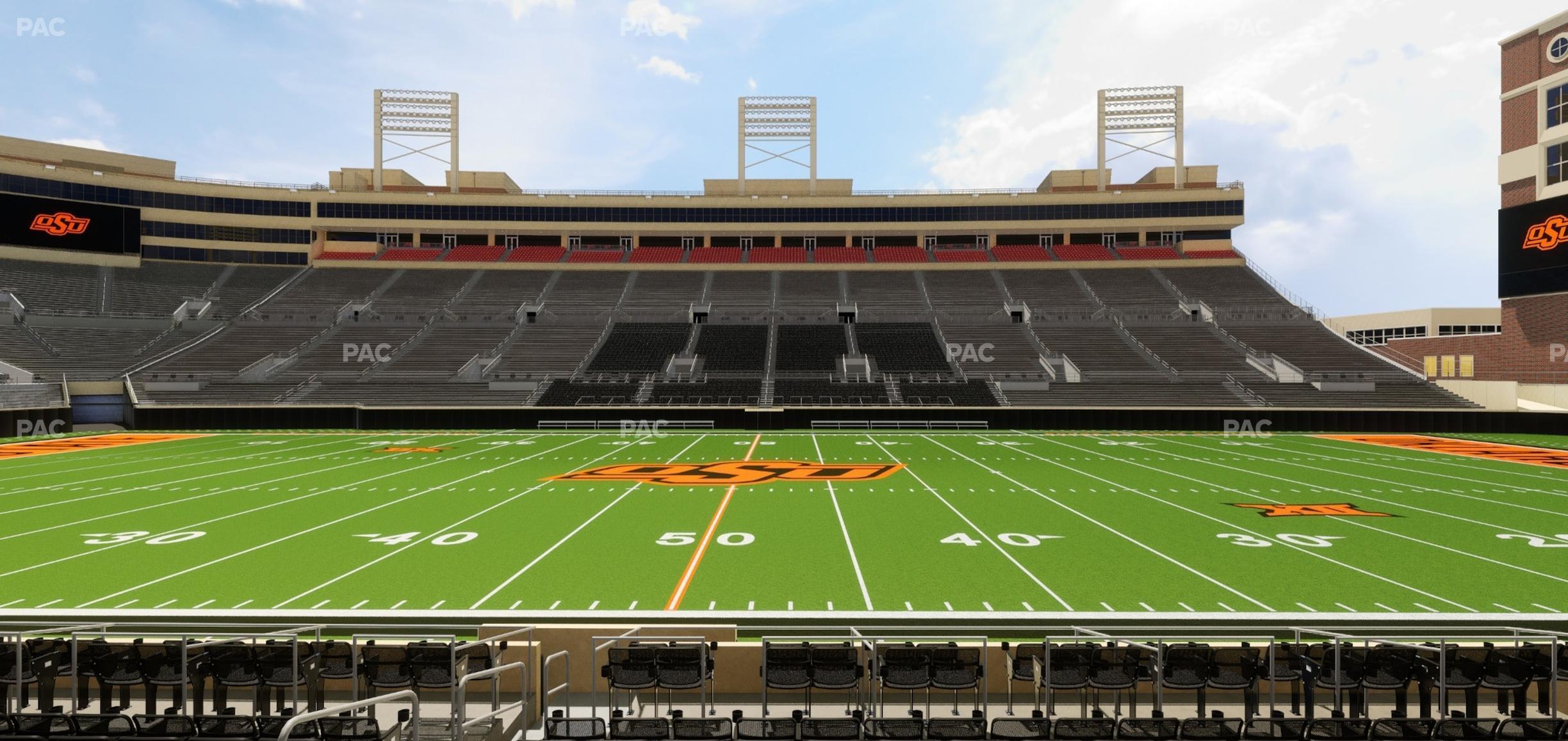 Seating view for Boone Pickens Stadium Section Upper Box 4