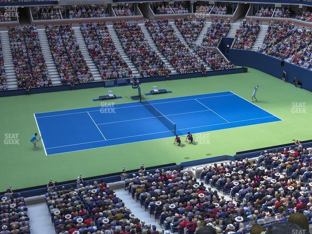 Seating view for Arthur Ashe Stadium Section 108