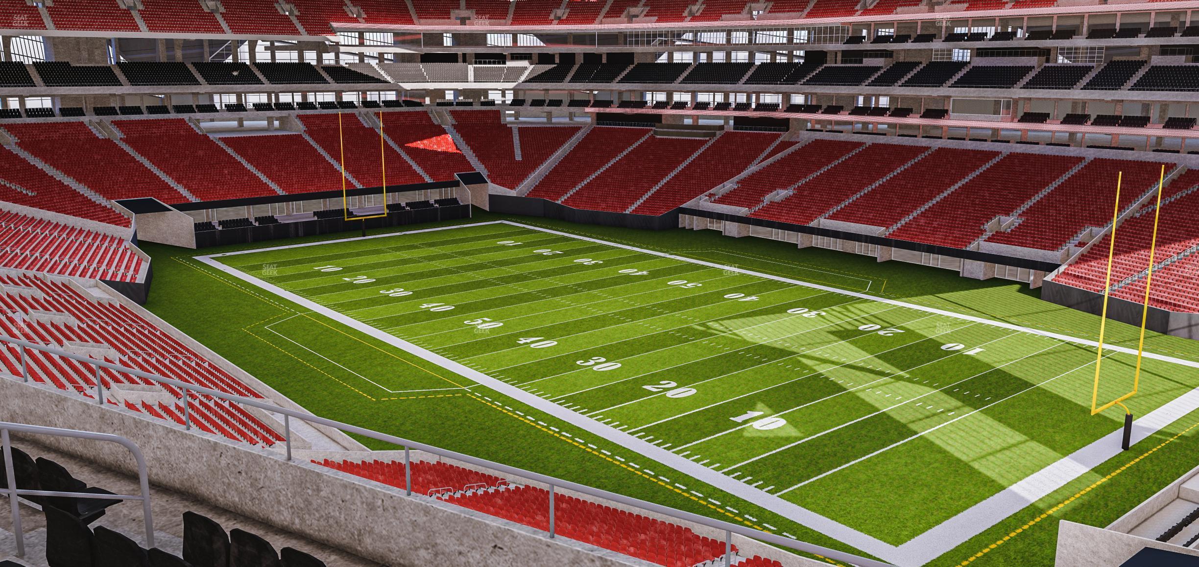 Seating view for Mercedes-Benz Stadium Section 204