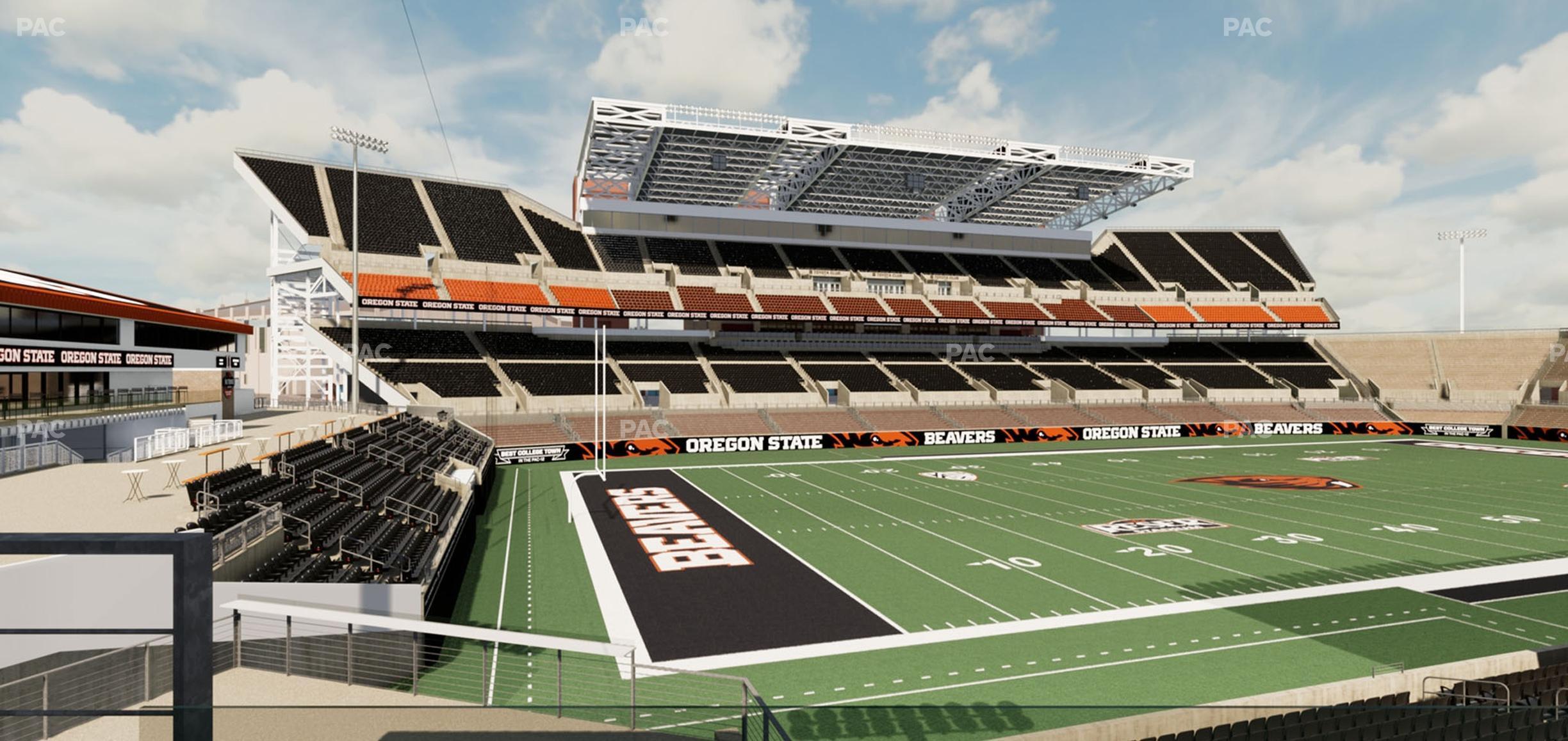 Seating view for Reser Stadium Section West Loge 37