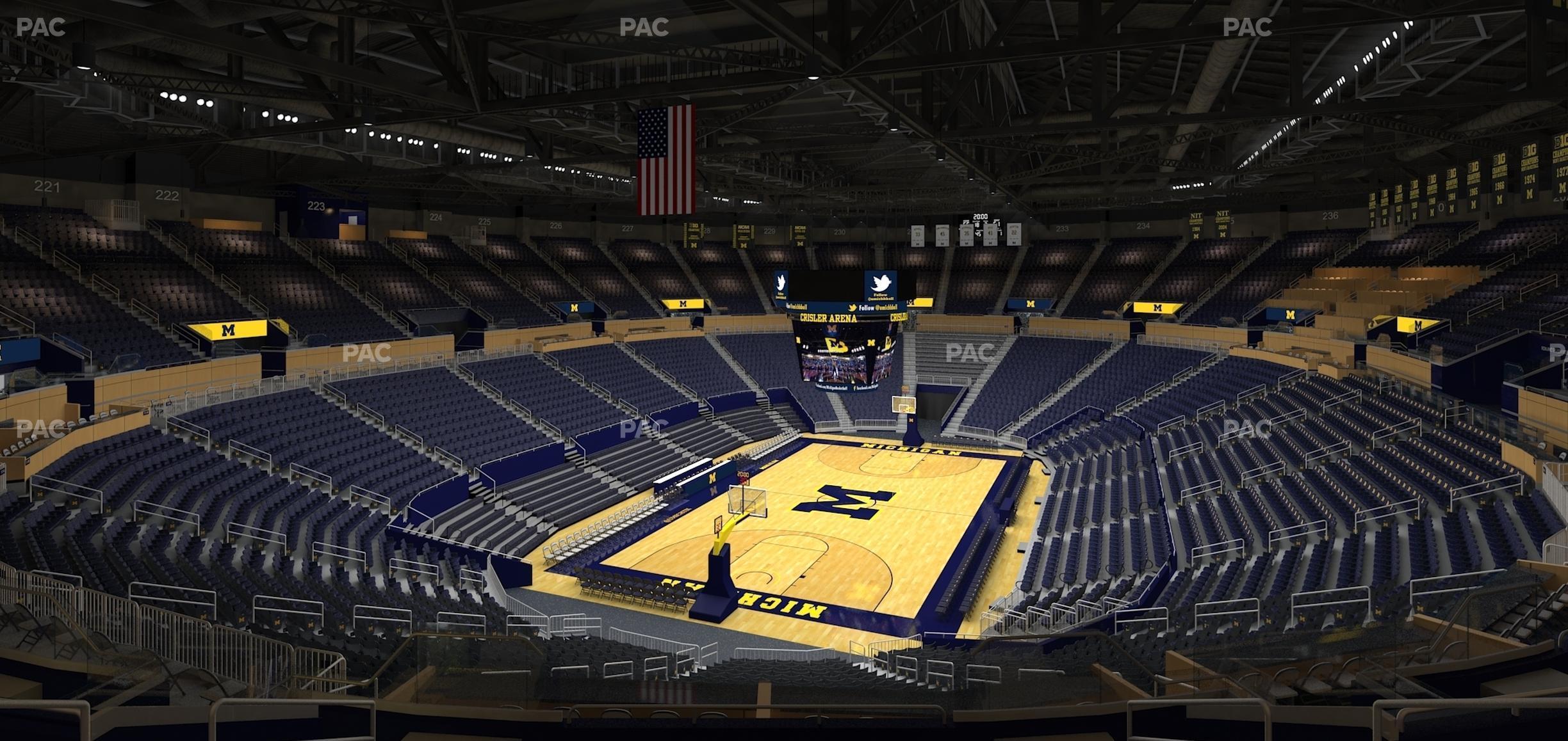 Seating view for Crisler Center Section 212