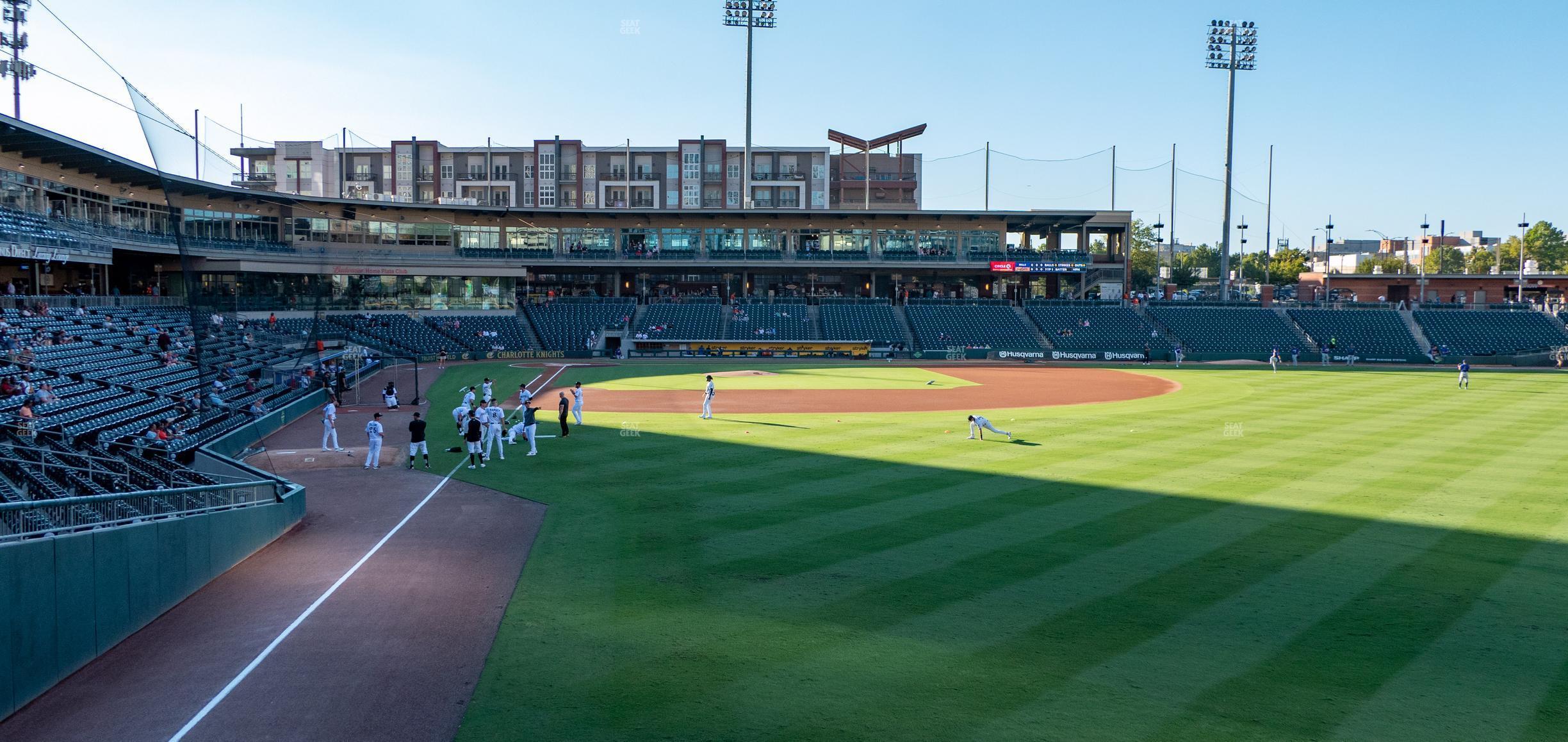 Seating view for Truist Field Section Home Run 7