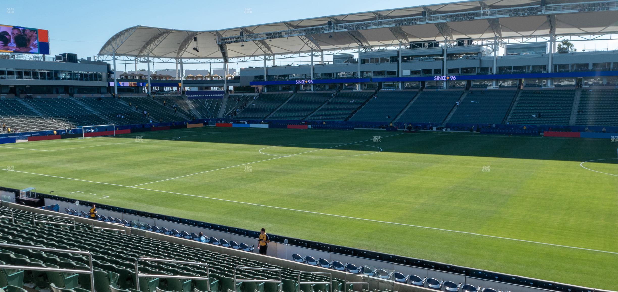 Seating view for Dignity Health Sports Park Section 129