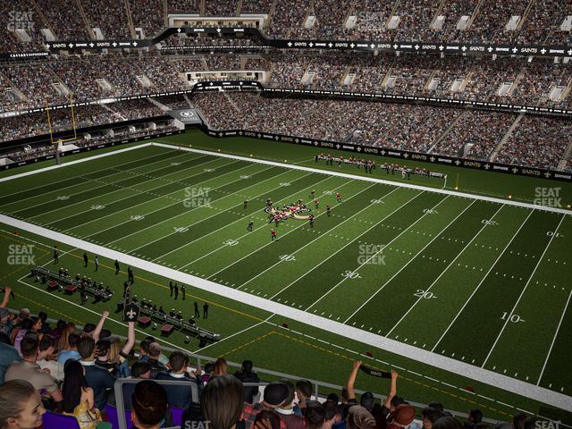 Seating view for Caesars Superdome Section 636