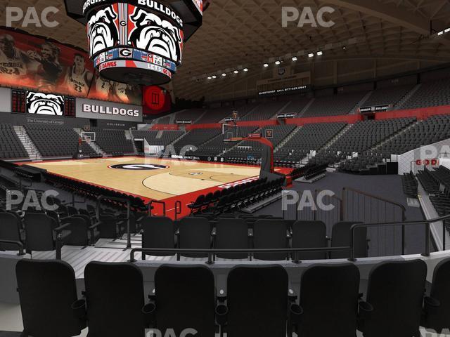 Seating view for Stegeman Coliseum Section Q