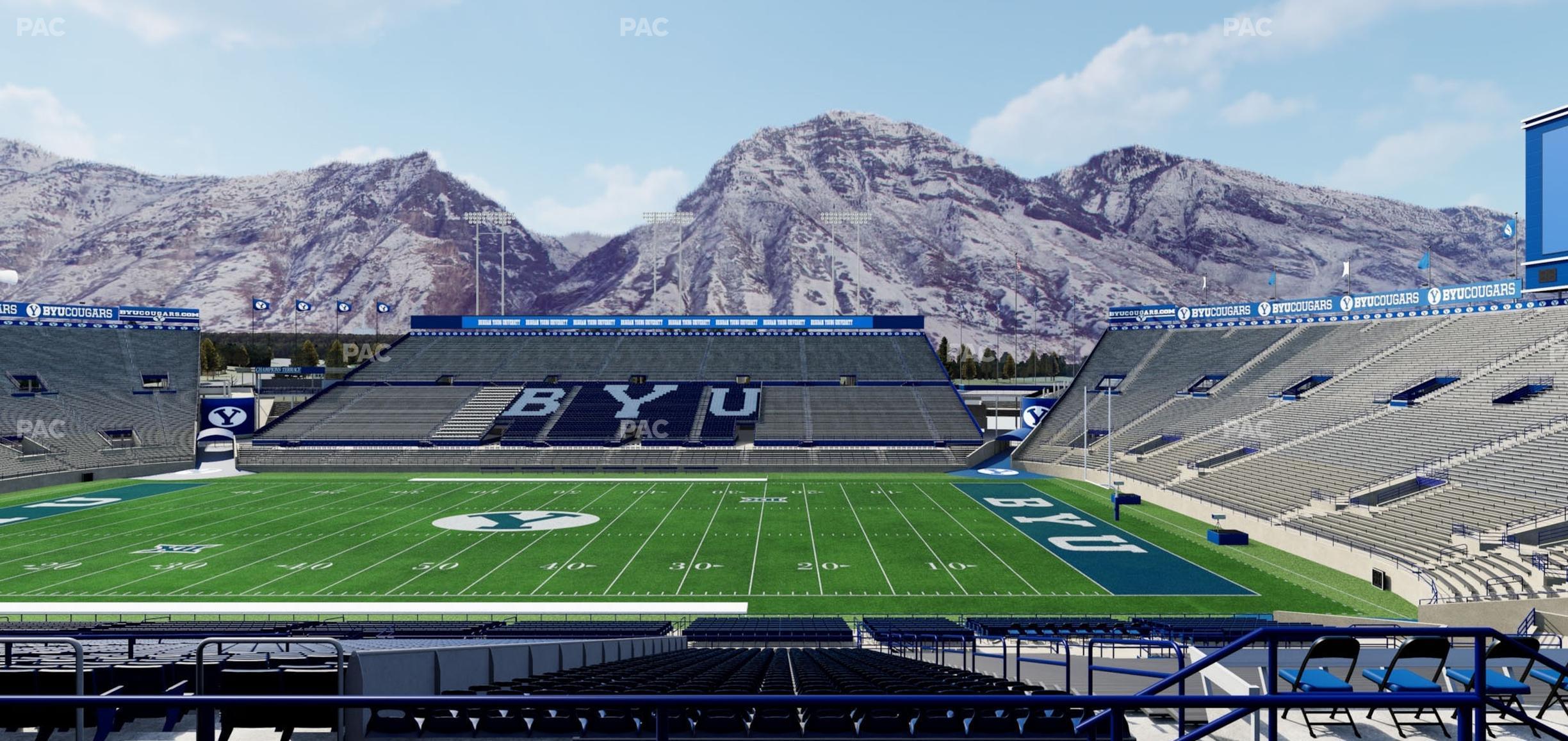 Seating view for LaVell Edwards Stadium Section 103