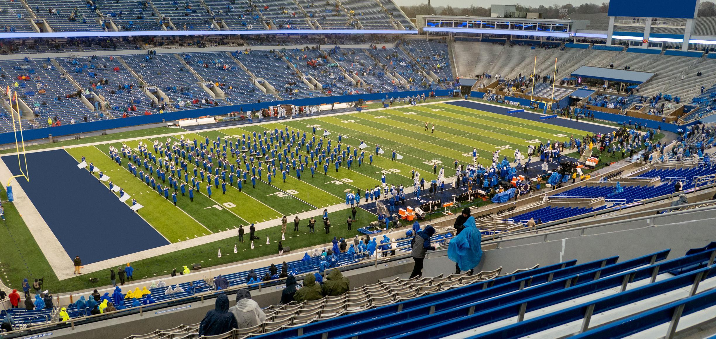 Seating view for Kroger Field Section 222