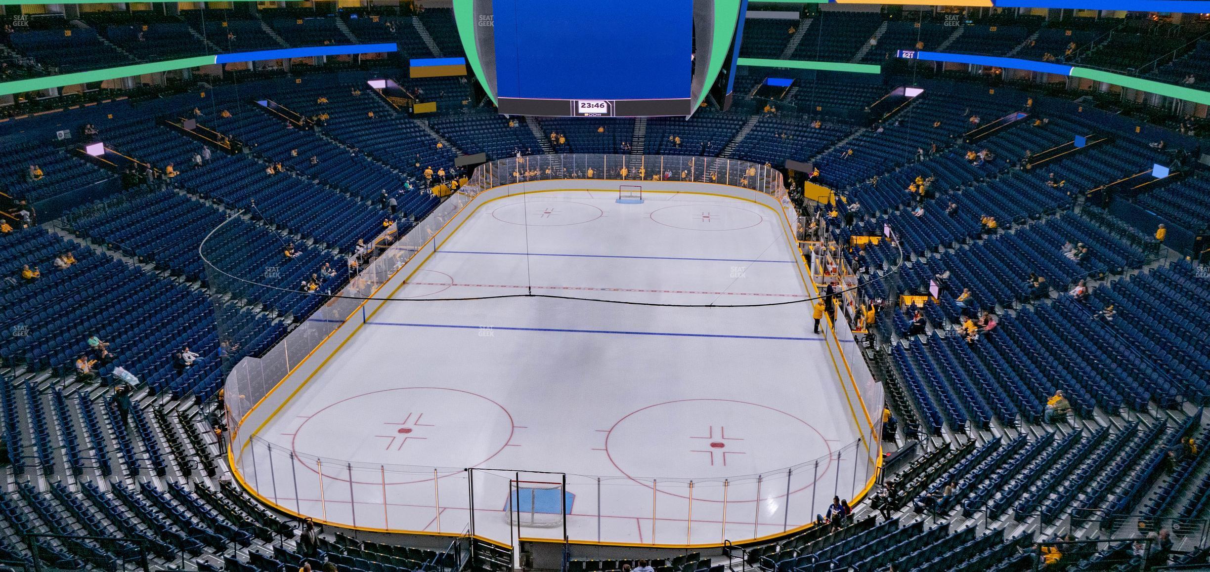 Seating view for Bridgestone Arena Section 318