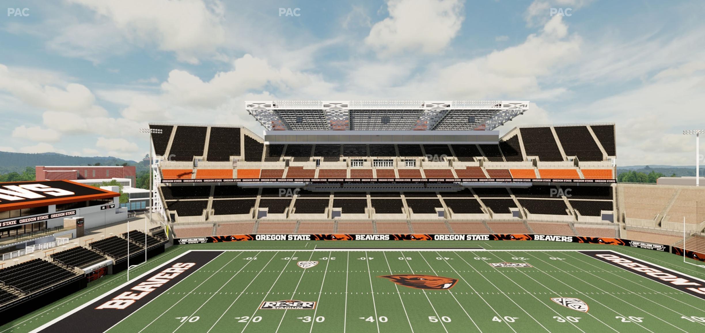 Seating view for Reser Stadium Section 234