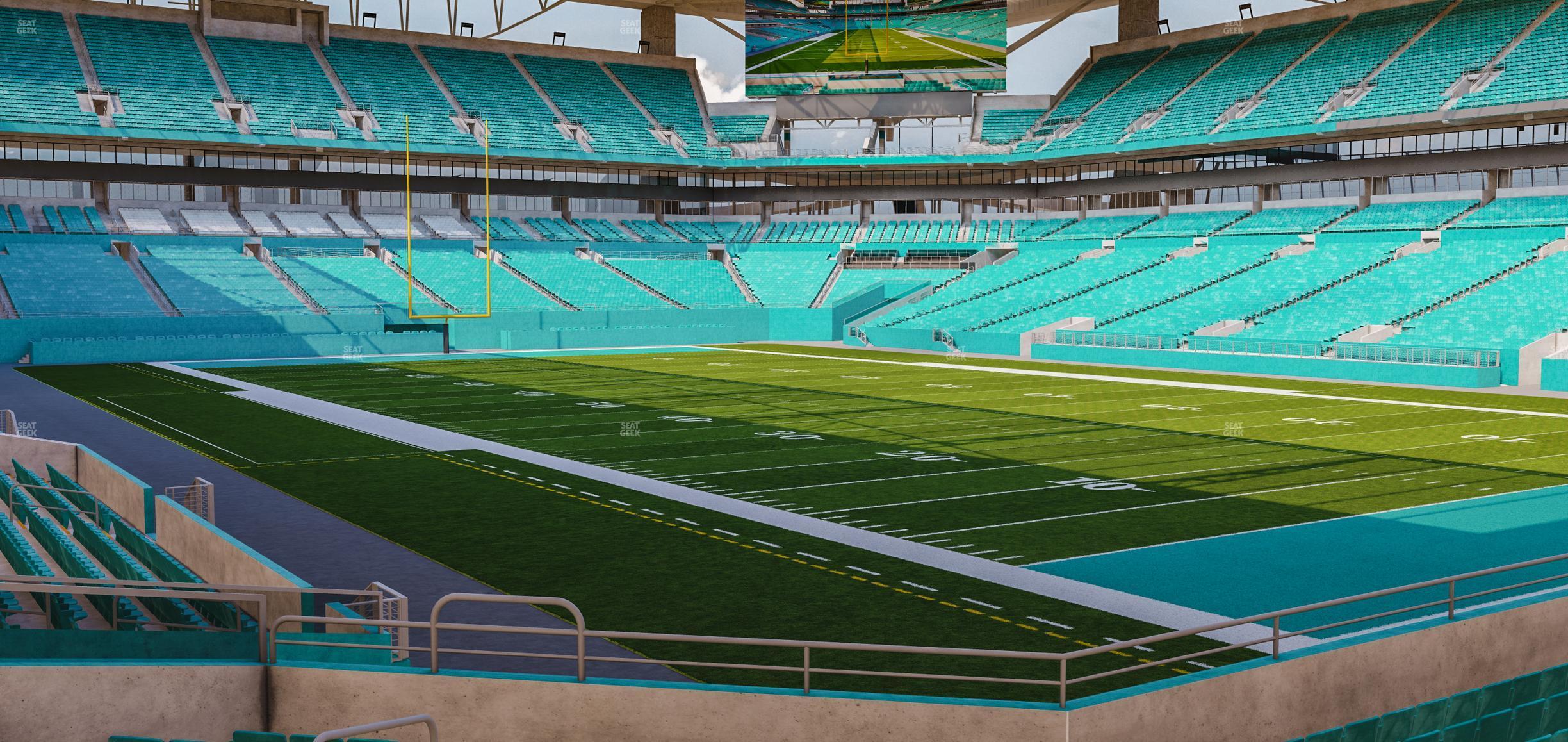 Seating view for Hard Rock Stadium Section 138