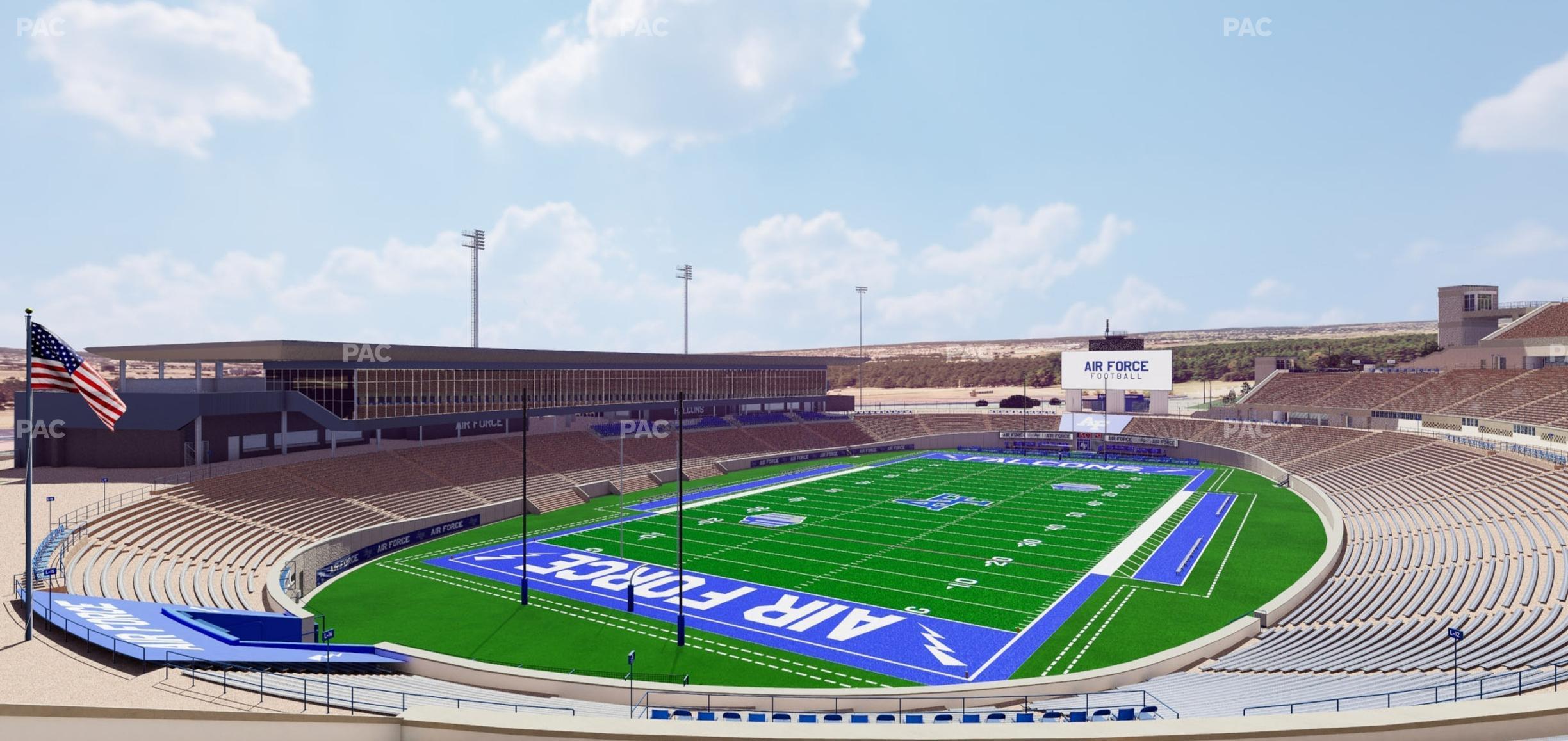 Seating view for Falcon Stadium Section M 15