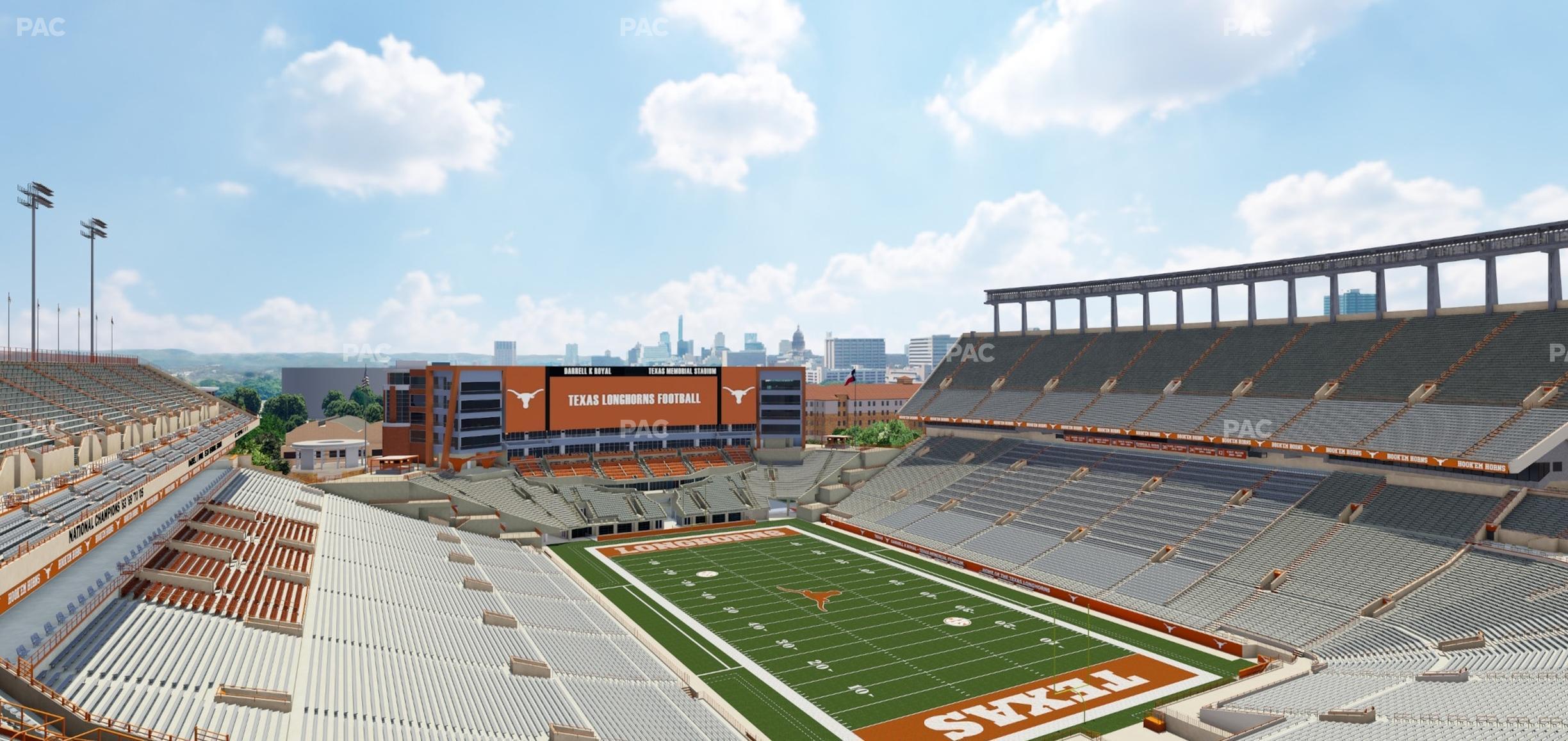 Seating view for Darrell K Royal - Texas Memorial Stadium Section 120