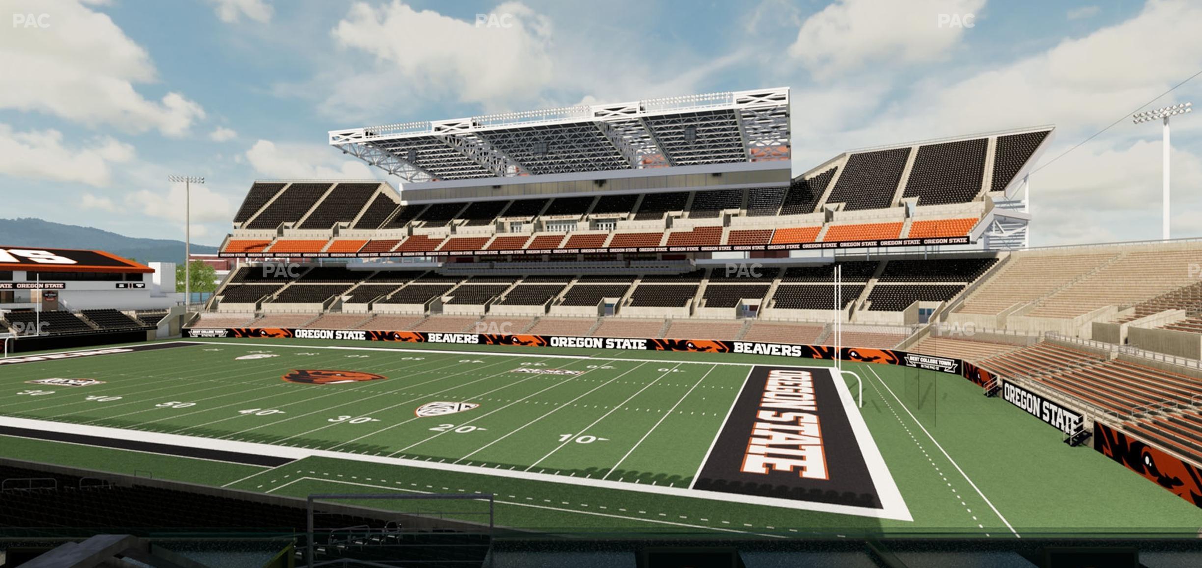 Seating view for Reser Stadium Section West Loge 14