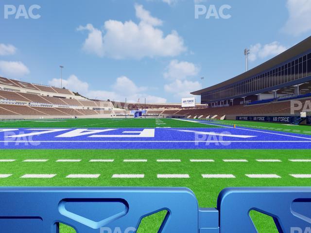 Seating view for Falcon Stadium Section Field Box 2