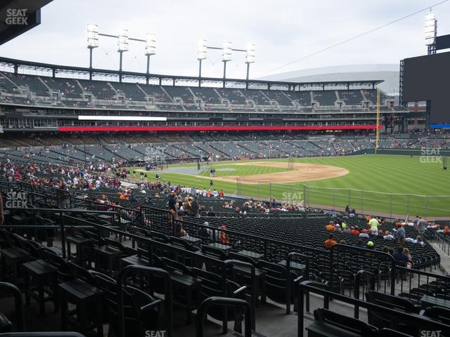 Seating view for Comerica Park Section 116