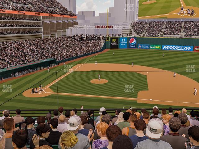 Seating view for Progressive Field Section 344