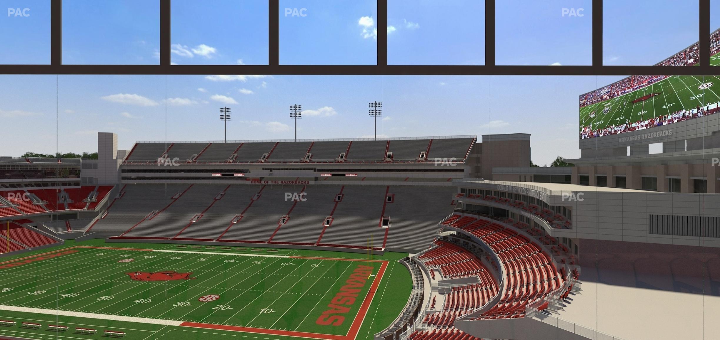 Seating view for Razorback Stadium Section 331