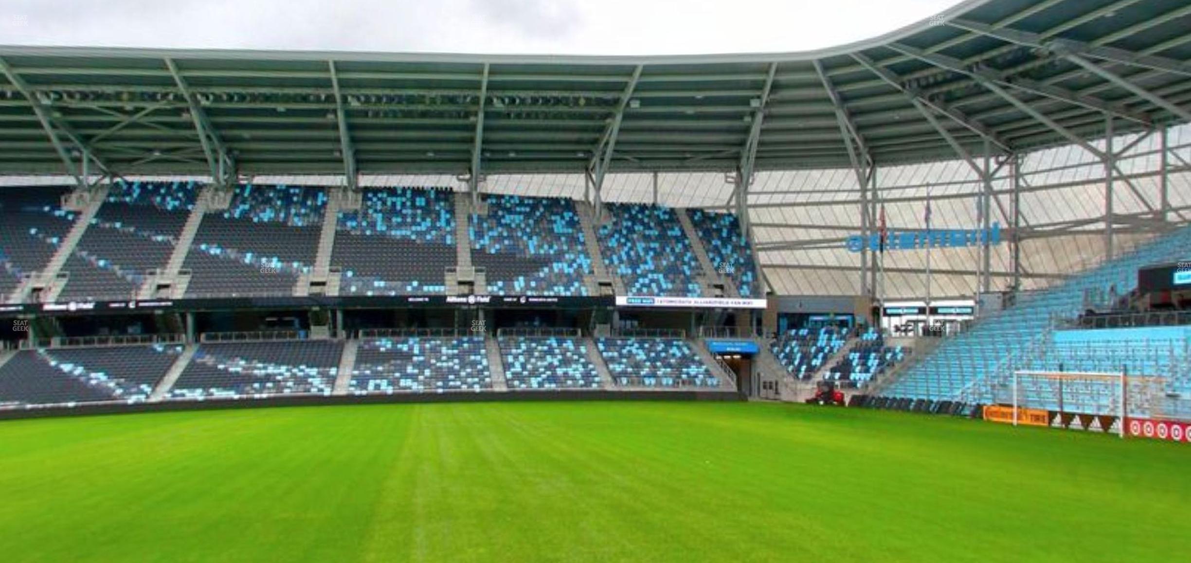 Seating view for Allianz Field Section Field Club 2