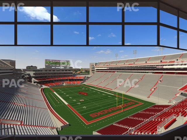 Seating view for Razorback Stadium Section 487