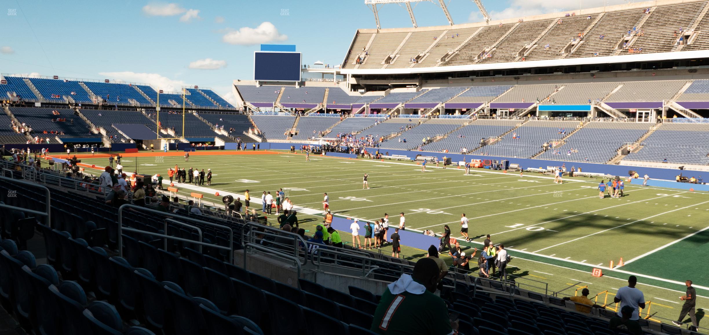 Seating view for Camping World Stadium Section 129