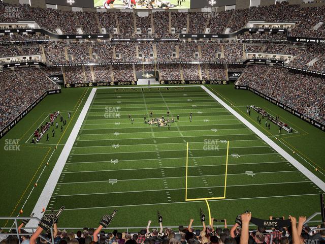 Seating view for Caesars Superdome Section 602