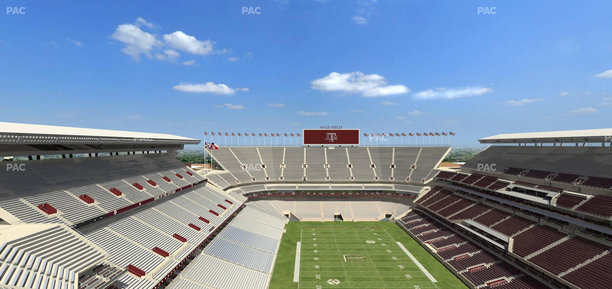 Seating view for Kyle Field Section 417