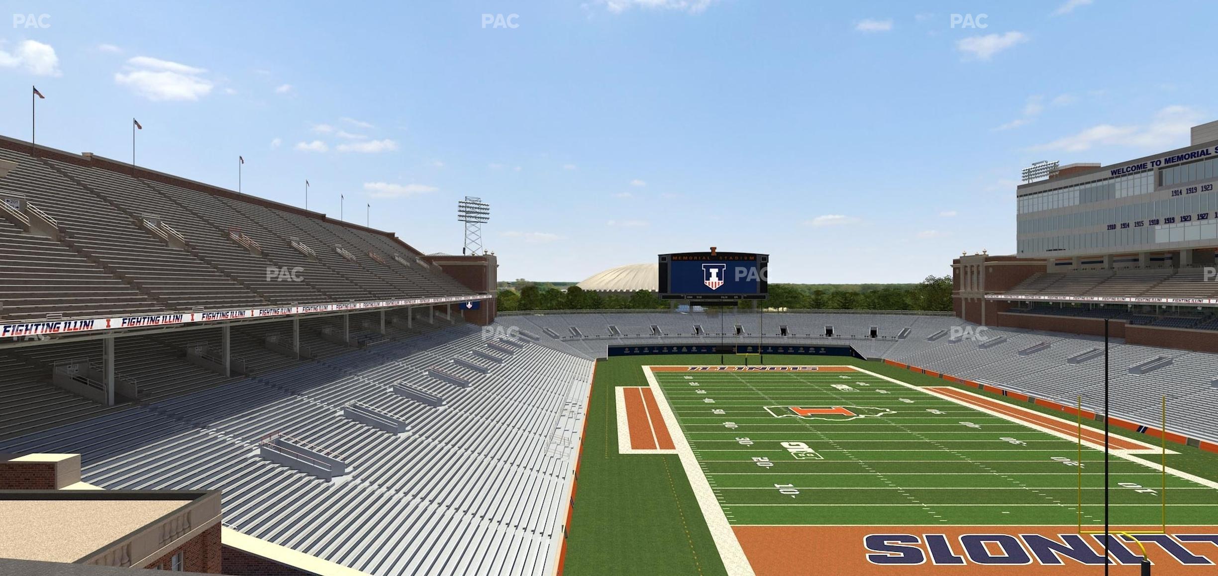 Seating view for Memorial Stadium - IL Section 137