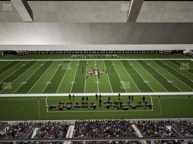 Seating view for Caesars Superdome Section Suite 417