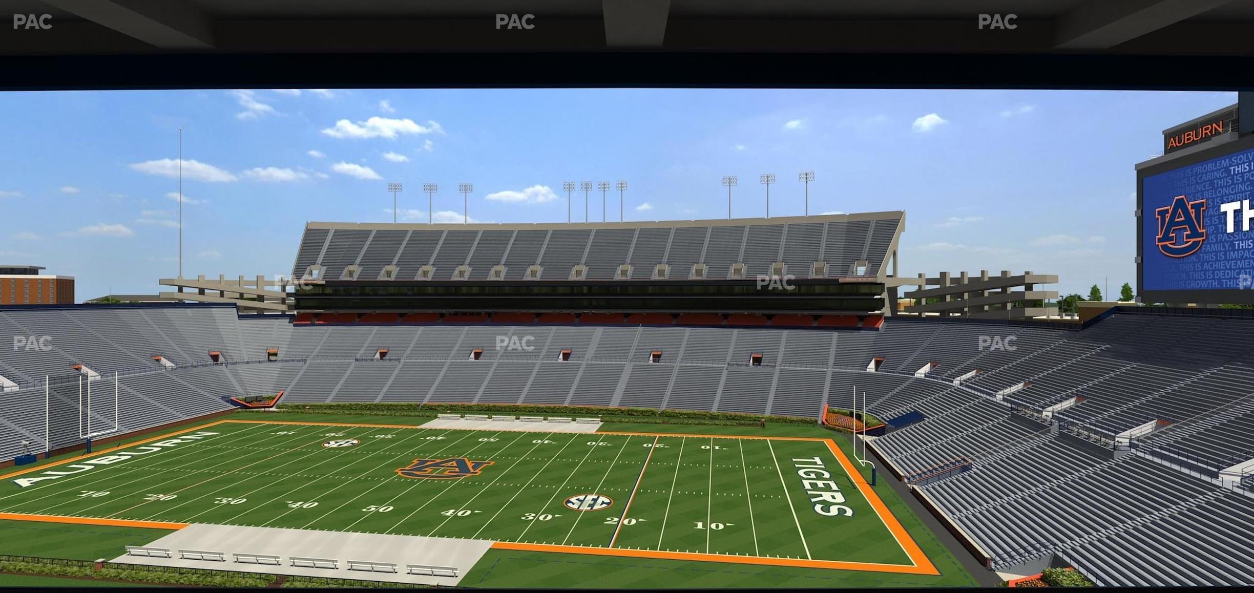 Seating view for Jordan-Hare Stadium Section South Club