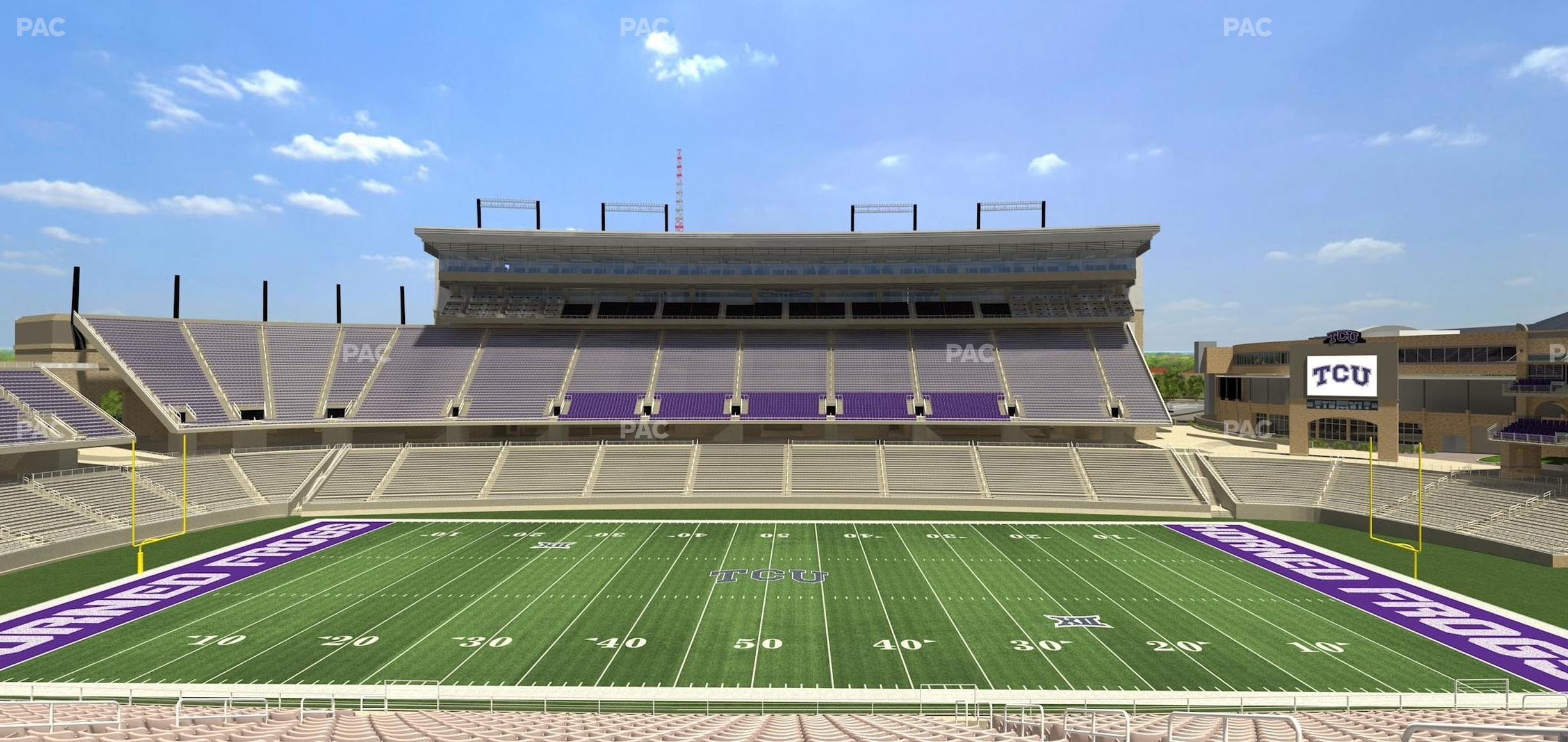 Seating view for Amon G Carter Stadium Section Champions Club 207