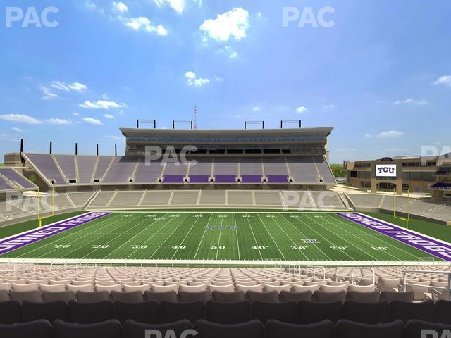 Seating view for Amon G Carter Stadium Section Champions Club 207