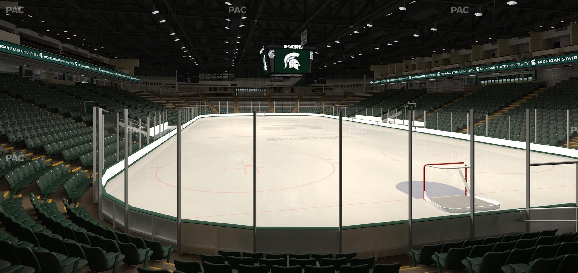 Seating view for Munn Ice Arena Section D