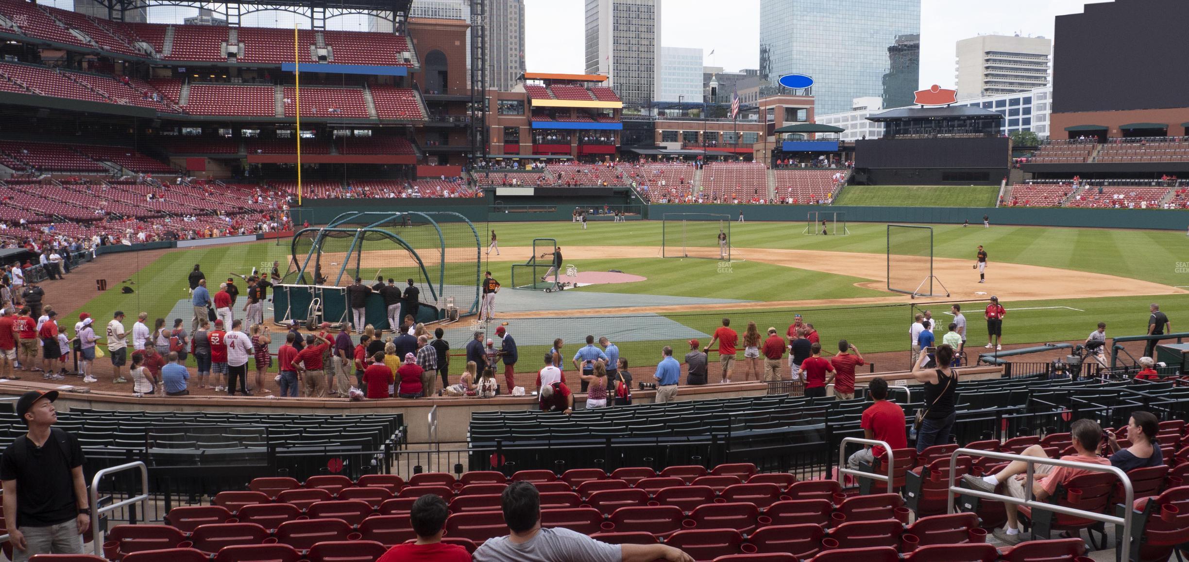 Seating view for Busch Stadium Section Home Field Box 147