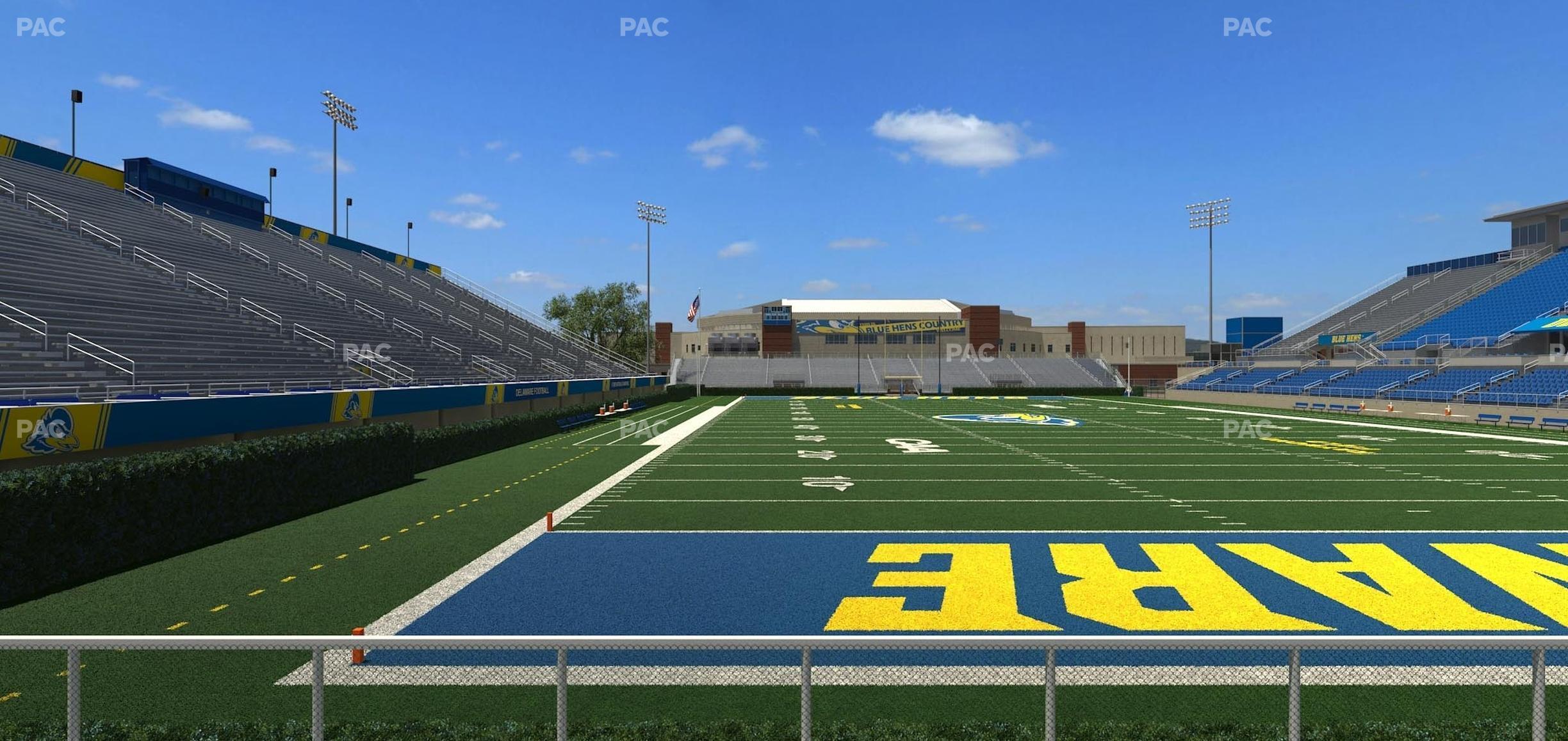 Seating view for Delaware Stadium Section Ga Seating