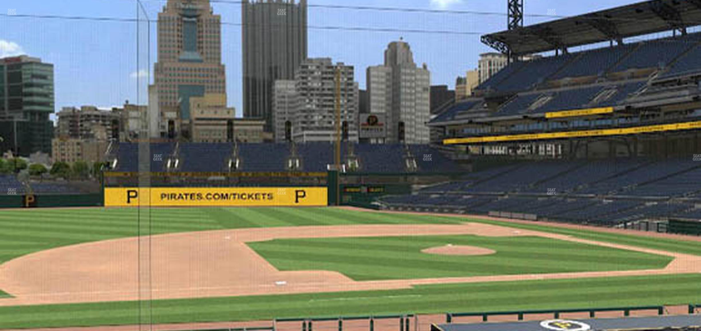 Seating view for PNC Park Section 124