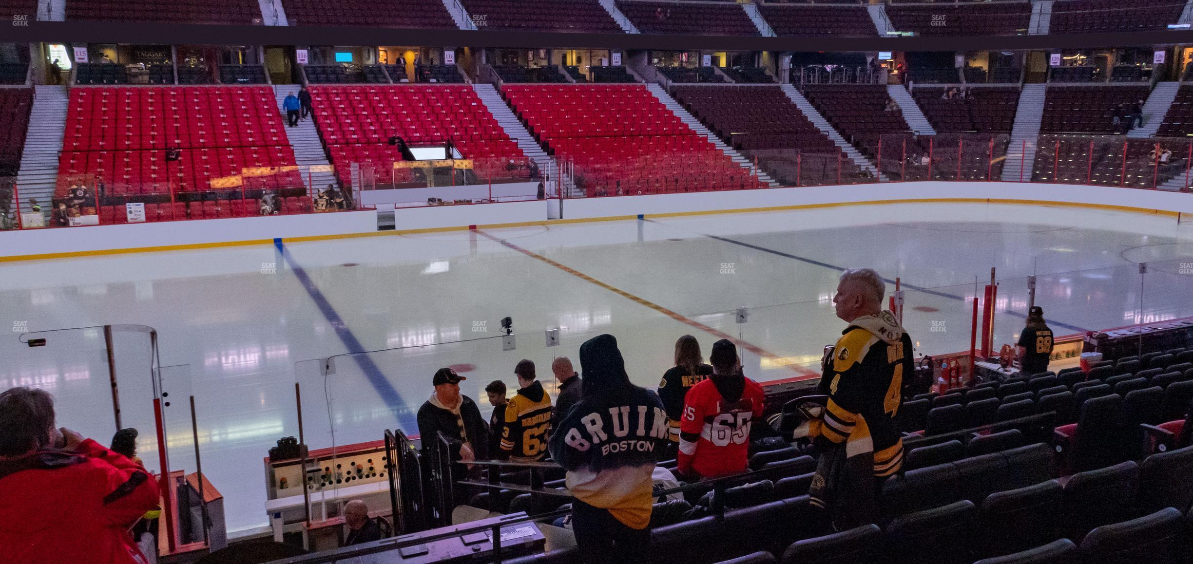 Seating view for Canadian Tire Centre Section 107