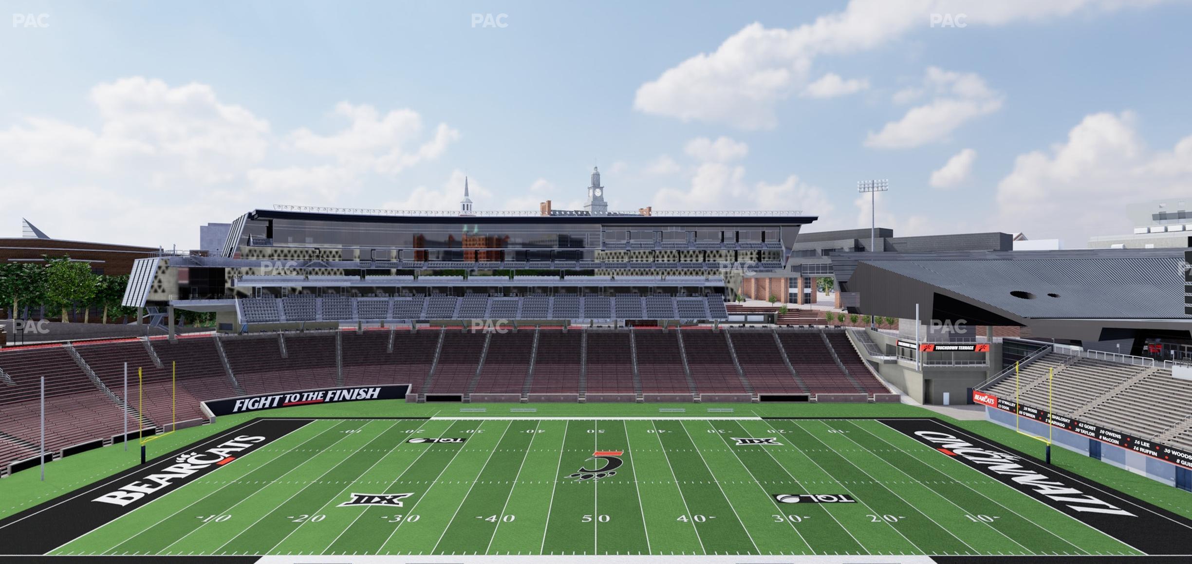 Seating view for Nippert Stadium Section 206