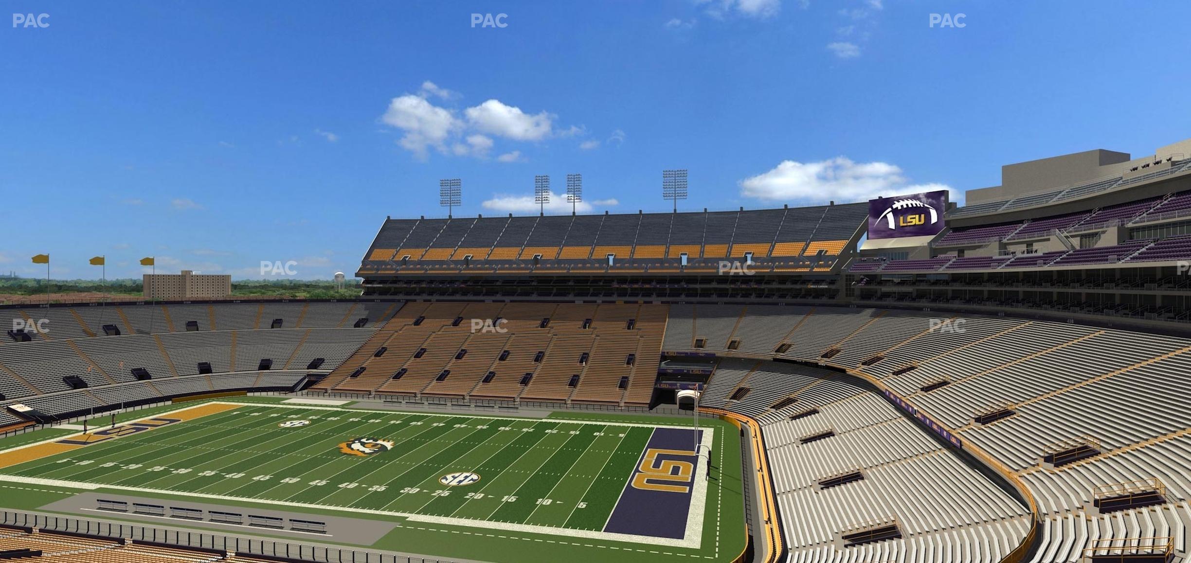 Seating view for Tiger Stadium Section Club 203