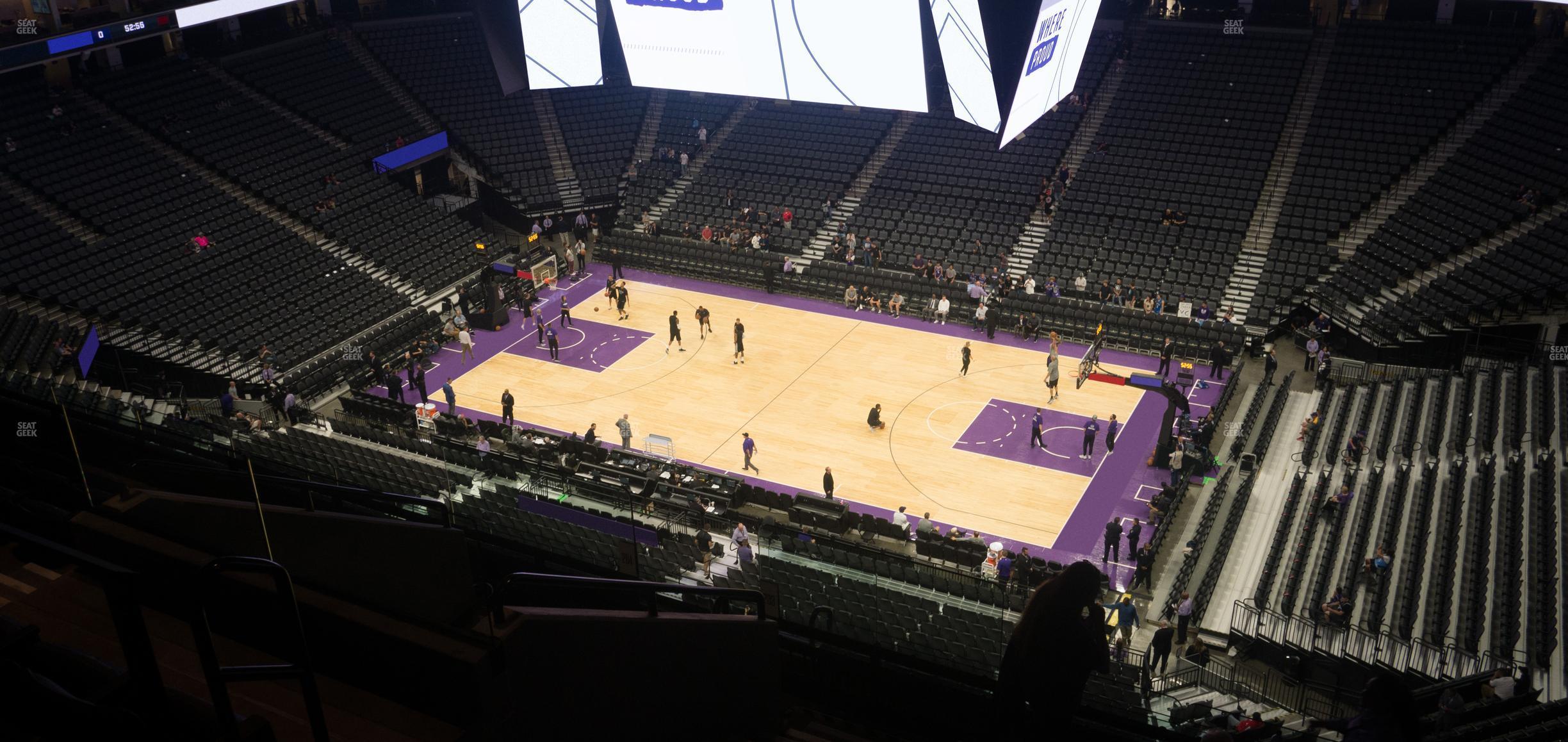 Seating view for Golden 1 Center Section 203