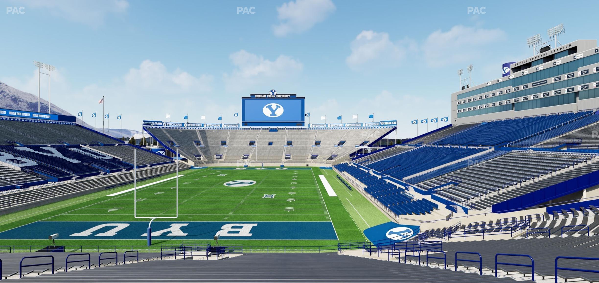 Seating view for LaVell Edwards Stadium Section 124