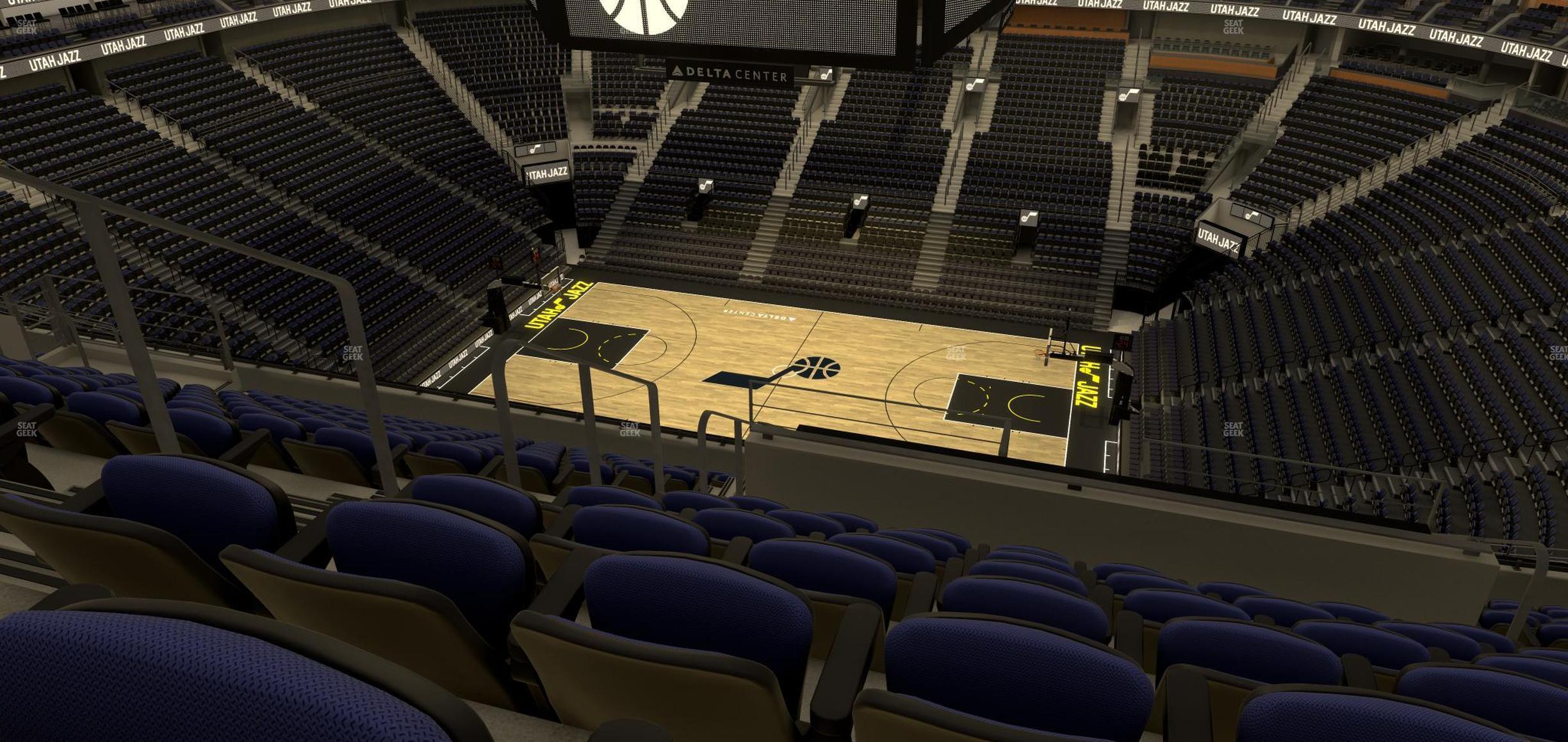 Seating view for Delta Center Section 110