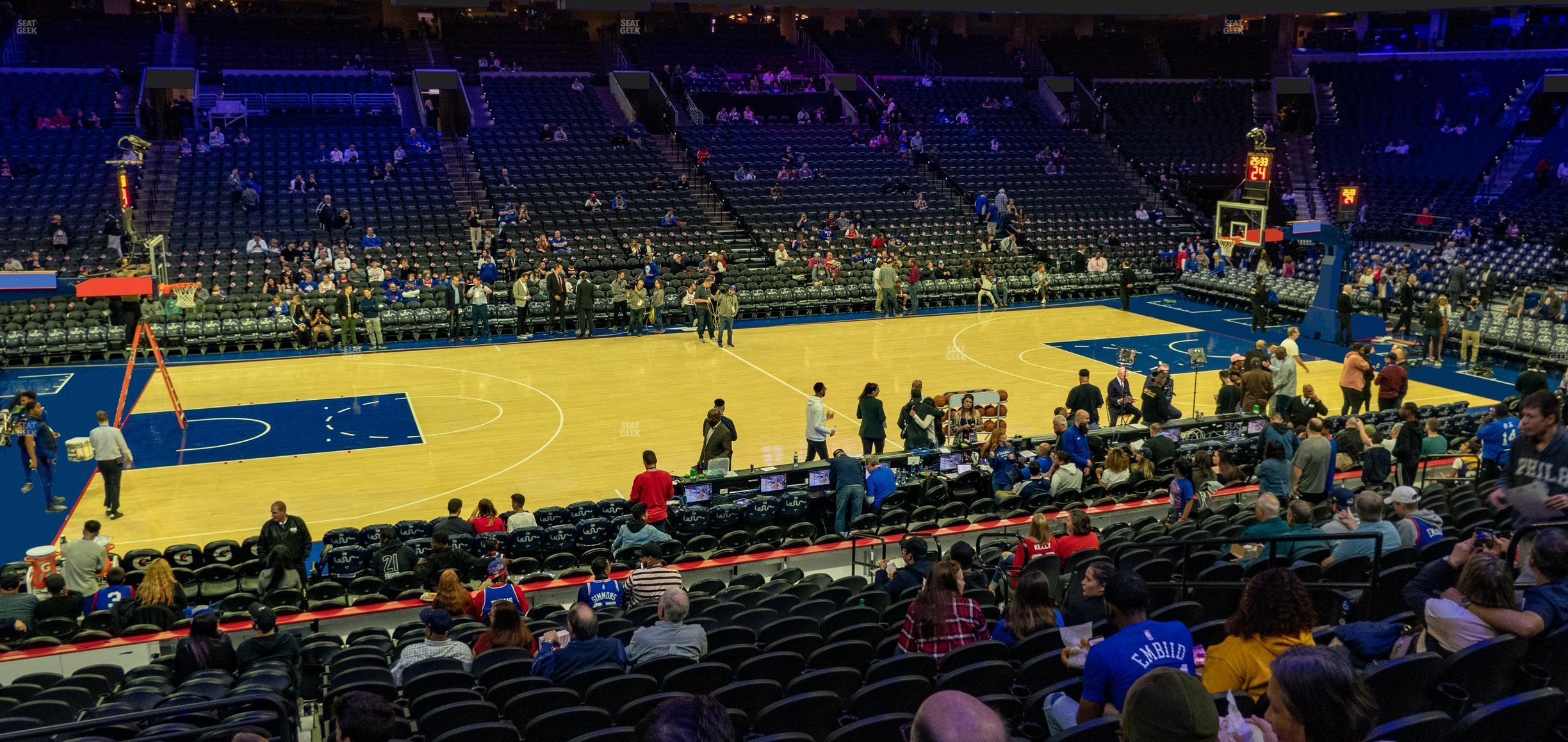 Seating view for Wells Fargo Center Section 124