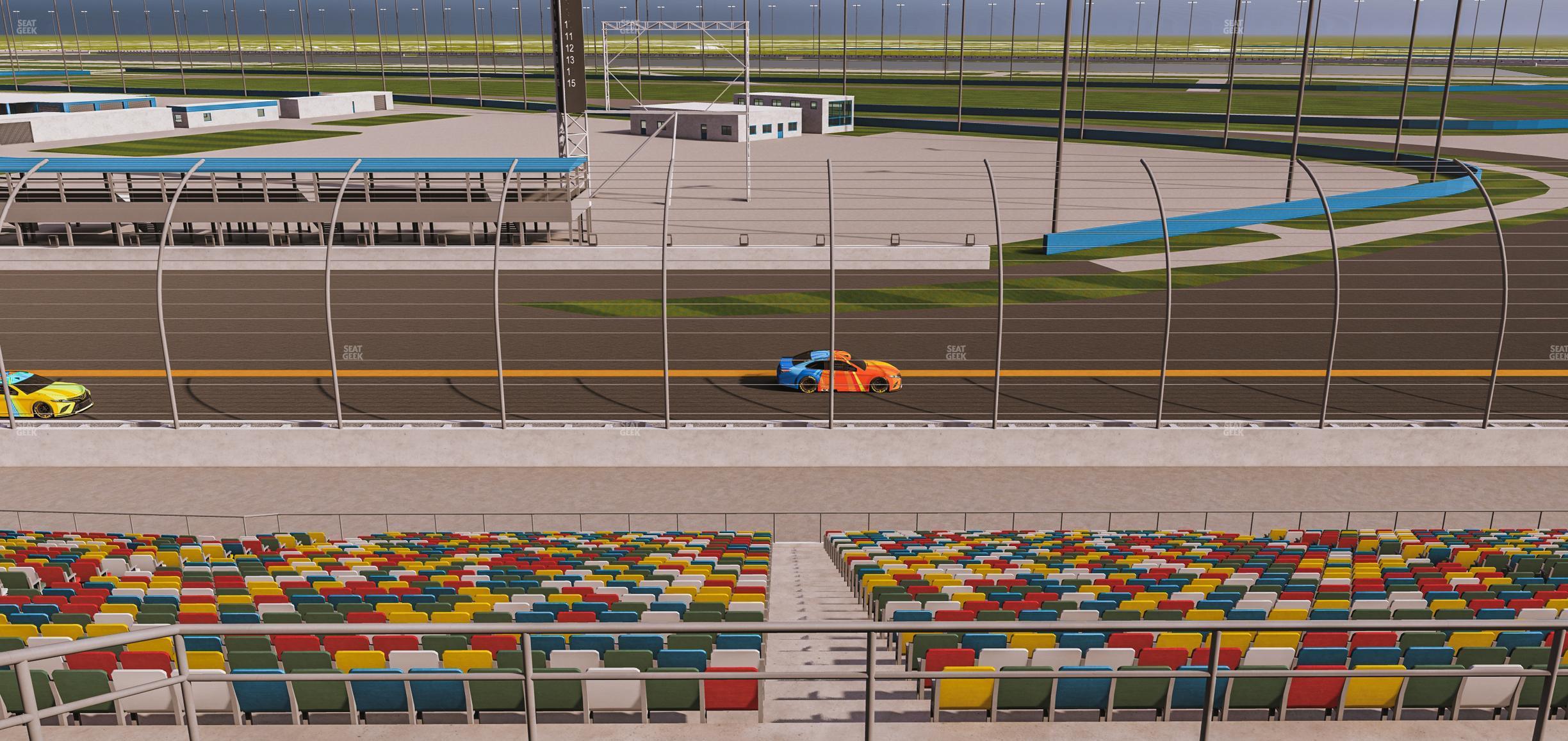 Seating view for Daytona International Speedway Section Back 168